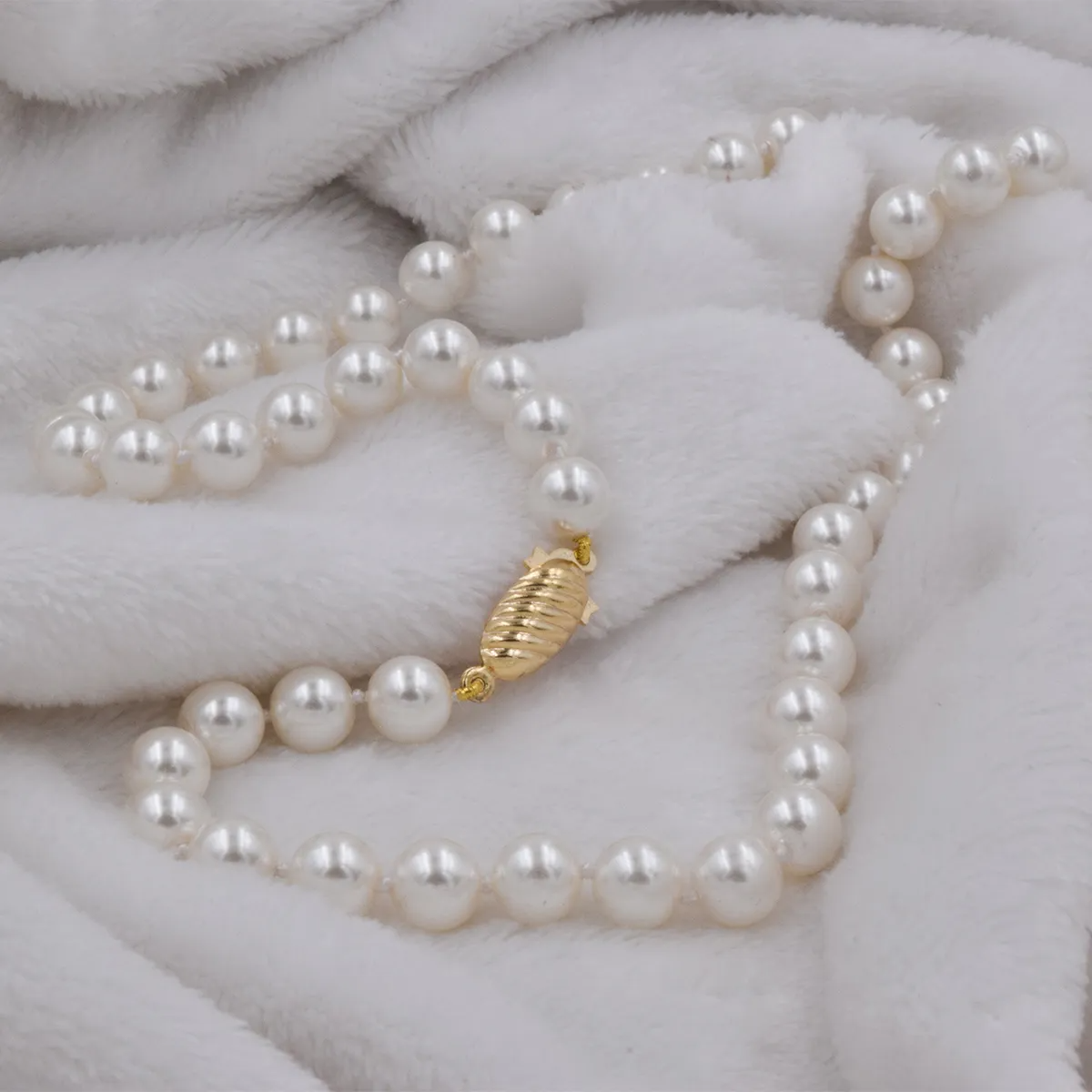 Collar de Perlas Mallorca | Blanco Clásico | Largo de 75cm