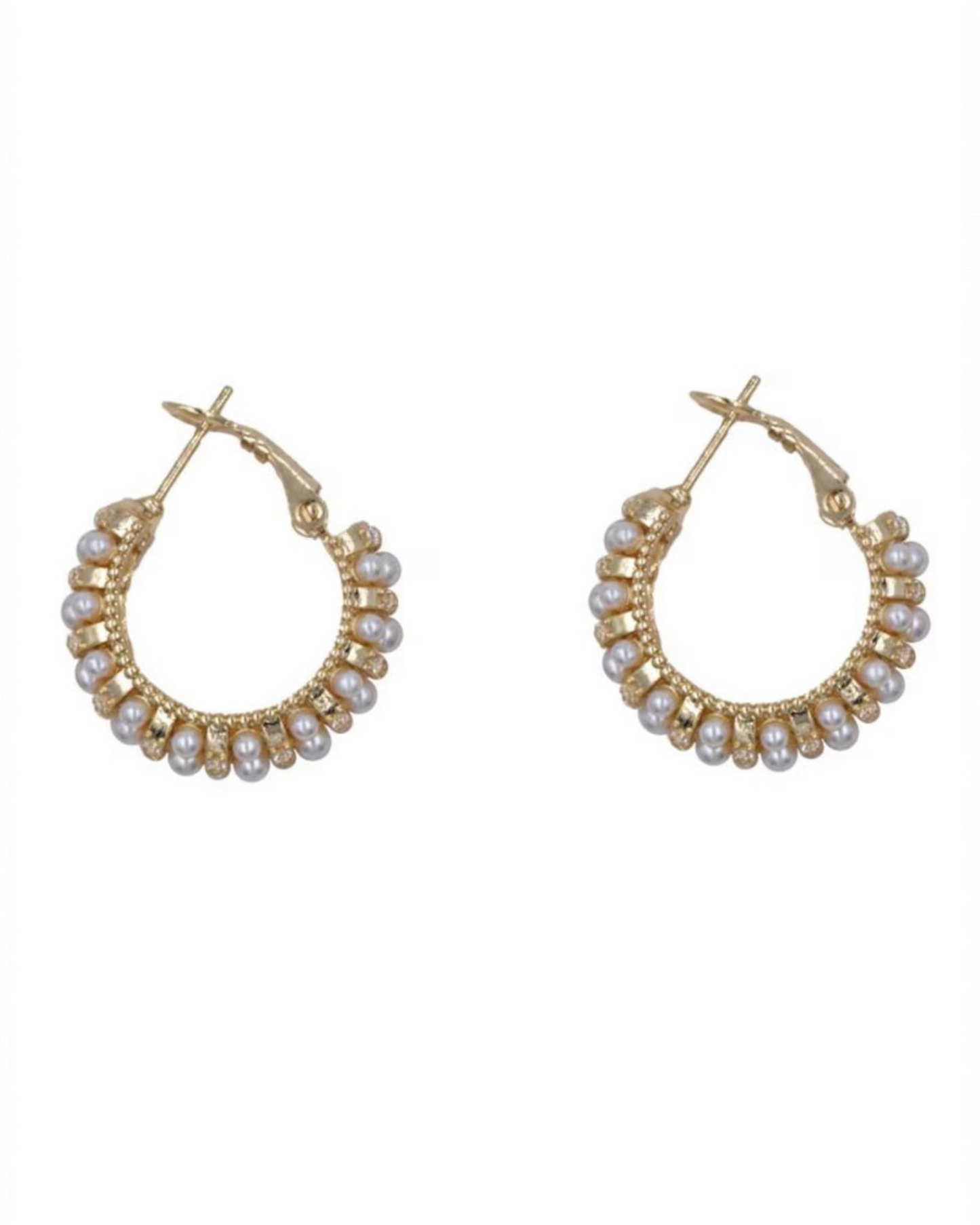 Arracadas de Perlas Mallorca | Zirconias con Pelas | Chapa de Oro