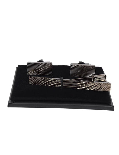 Set de Mancuernas y Pisacorbata | Acero Inoxidable | Estilo Elegante y Moderno