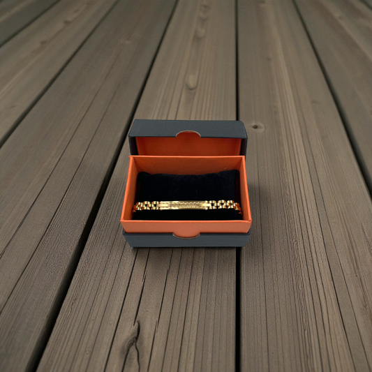 Pulsera para Caballero | Cadena Dorada | Acero Inoxidable | Elegante Estilo