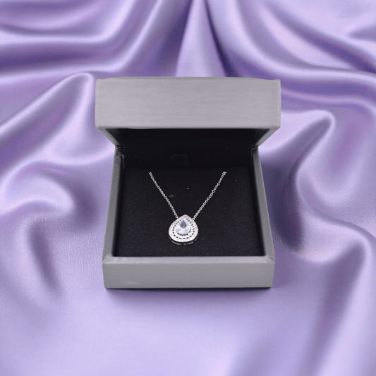 Collar con Dije Gota | Zirconia Brillante | Accesorio Fino