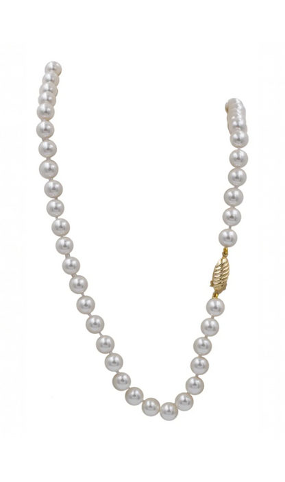 Collar de Perlas Mallorca | Blanco Clásico | Largo de 75cm