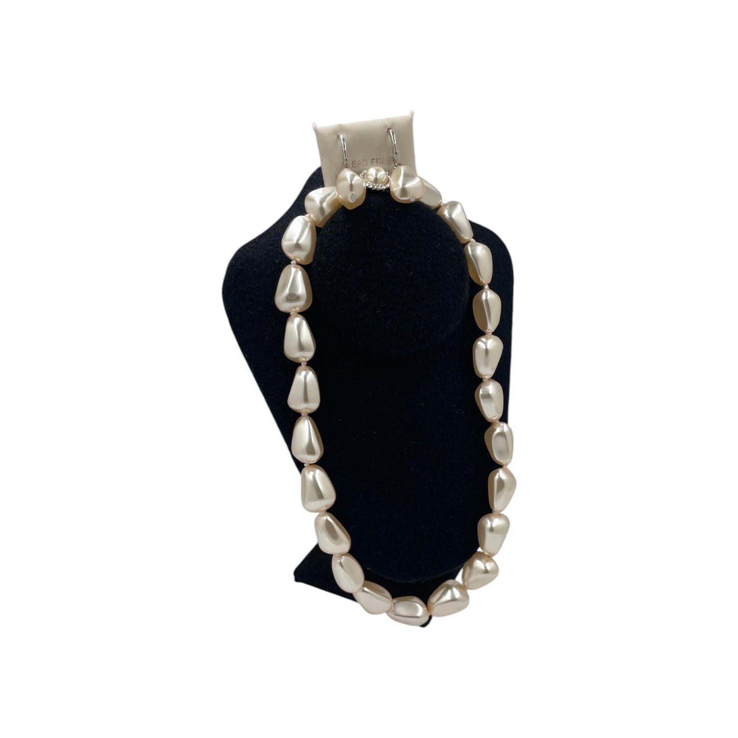 Set Collar y Aretes | Perlas Mallorca Bijoux | Estilo Barroco Ivory