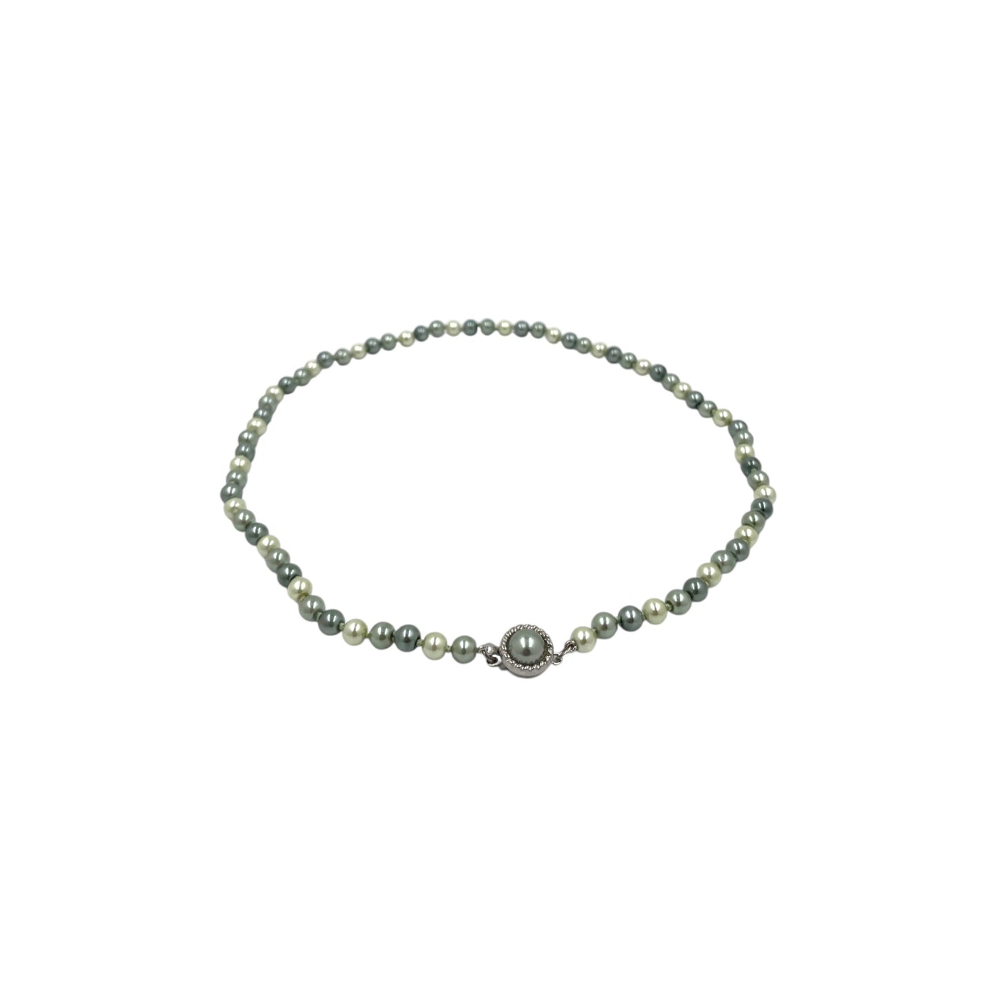 Set Collar y Aretes | Perlas Mallorca Bijoux | Bicolor tonos Verdes 8MM