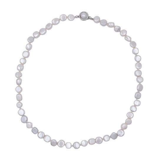 Collar de Perla Barroca | Ibory Clásico | Perla Pulida de 45cm