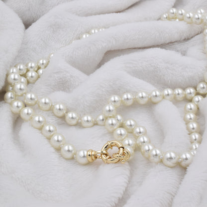 Collar Triple | de Perlas Mallorca | Blanco Clásico