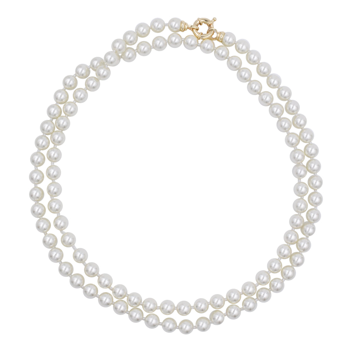 Collar Triple | de Perlas Mallorca | Blanco Clásico